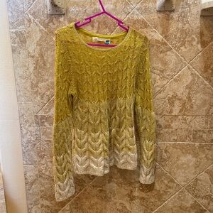 Anthropologie Sparrow Ombre Cable Knit Medium